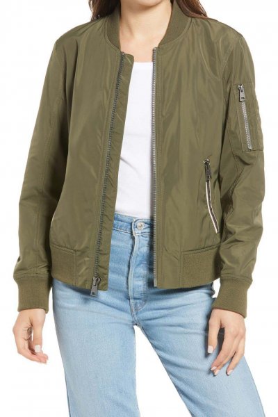 Women's classic bomber jacket
