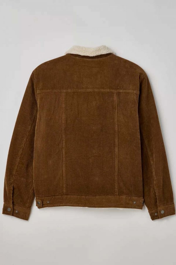 Men's Plush Fleece Lined Cotton Rope Jacket